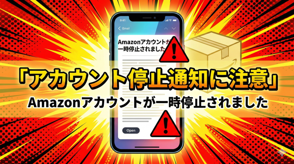 Amazonアカウントが一時停止されましたは本物？安全に確認する方法