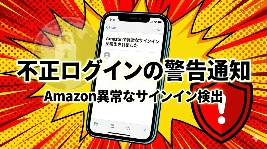 Amazon「異常なサインインが検出されました」は詐欺？今すぐ確認すべき対処法