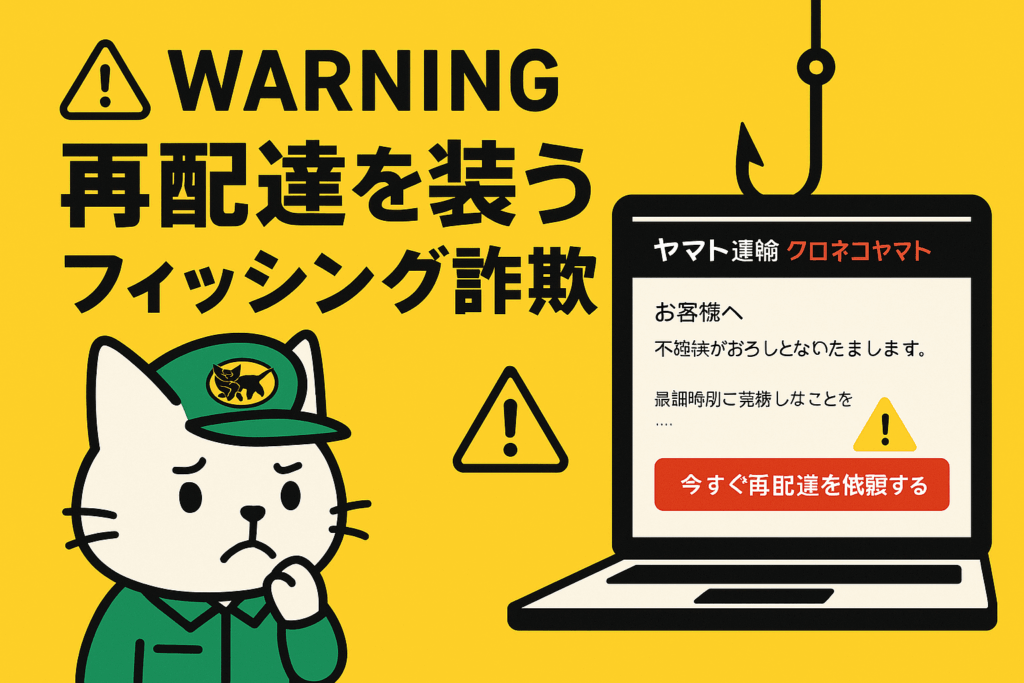 【注意喚起】宅配便の影に潜むワナ？「再配達メール詐欺」の巧妙な手口とは